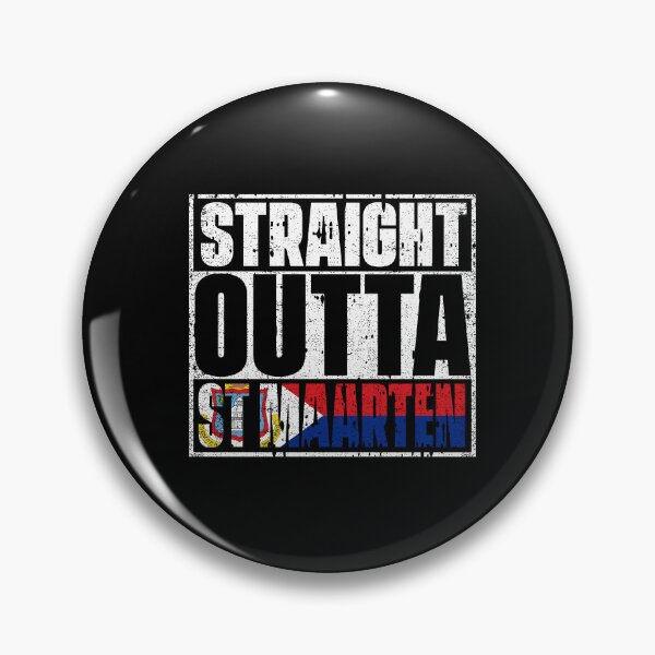 Item preview, Straight Outta Sint Maarten Flag designed and sold by CosmoKitsch.