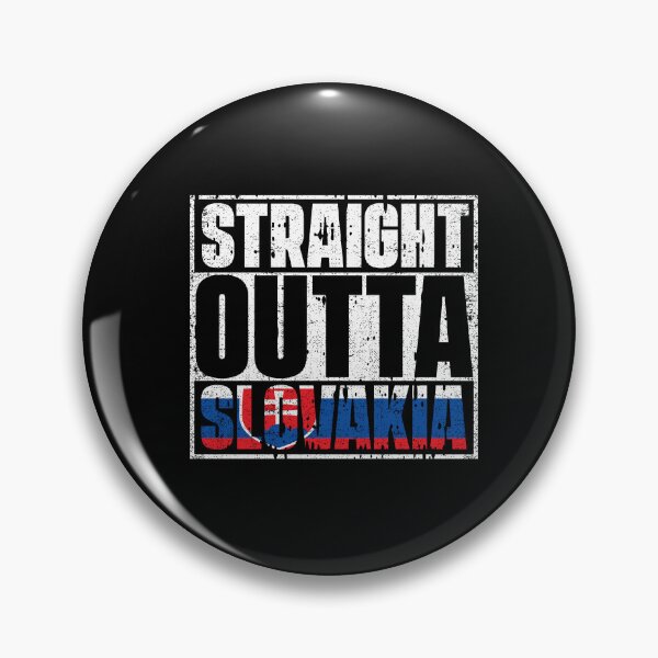 Item preview, Straight Outta Slovakia Flag designed and sold by CosmoKitsch.