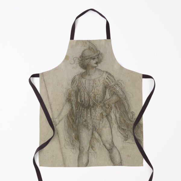Item preview, A Masquerader As a Lansquenet by Leonardo da Vinci: Renaissance figure study poster designed and sold by artofuniverse.