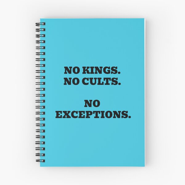 Item preview, No Kings No Cults No Exceptions designed and sold by WakeNBake-Tees.