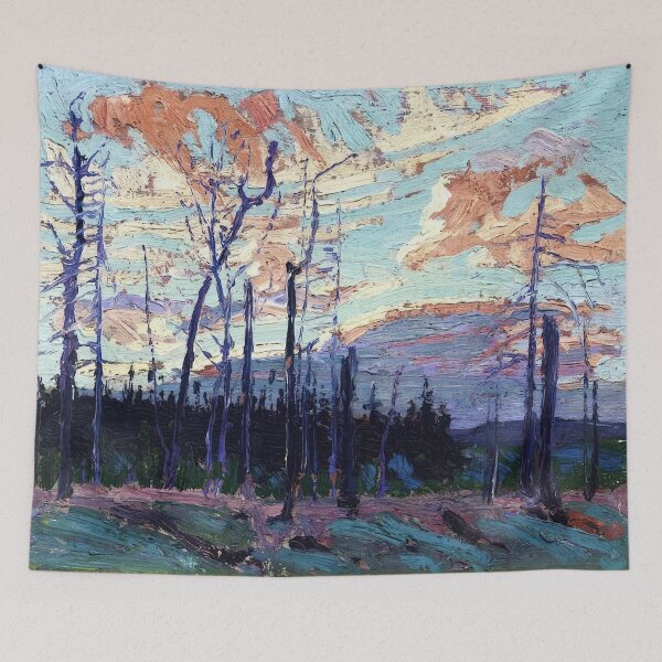 Item preview, New Upload 5 - tom thomson - Best artist - Tom Thomson – Spirit of the Canadian Wilderness – Framed Print designed and sold by KirstenShShop.
