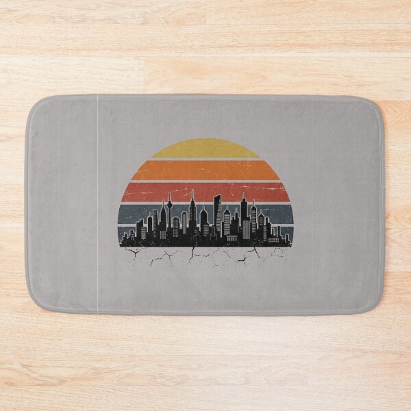 Item preview, Retro 80s City Skyline Sunset Vintage Cityscape designed and sold by JVDesignsShop.