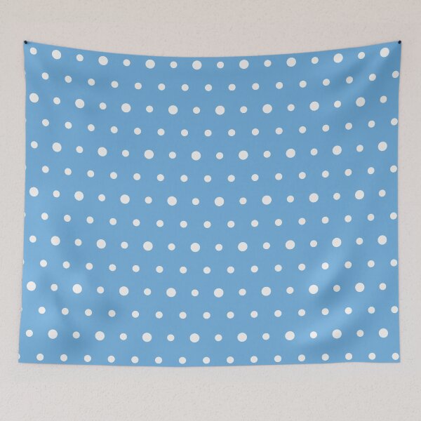 Item preview, Sky Blue And White Polka Dot Pattern designed and sold by pattern-archive.