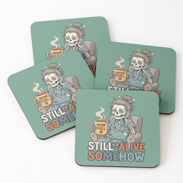 Item preview, Night Shift Mom Nurse Still Alive Somehow Funny Tired Mom Nurse Life Coffee Lover RN Gift Working Mom Humor designed and sold by Im-Ara.