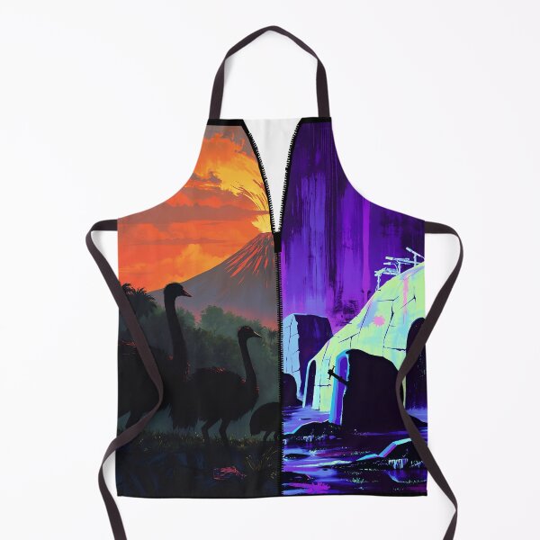 Item preview, Eons Apart: Prehistoric Sunset and Cyberpunk Portal designed and sold by Daniela`s shop.