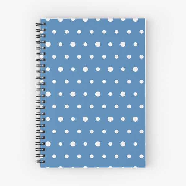Item preview, Steel Blue And White Polka Dot Pattern designed and sold by pattern-archive.