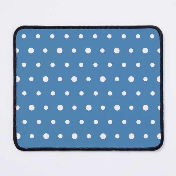 Item preview, Steel Blue And White Polka Dot Pattern designed and sold by pattern-archive.