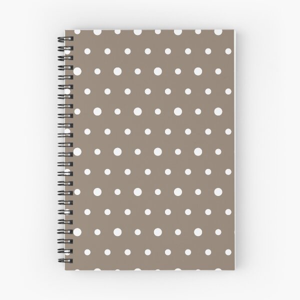 Item preview, Taupe And White Polka Dot Pattern designed and sold by pattern-archive.