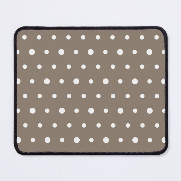 Item preview, Taupe And White Polka Dot Pattern designed and sold by pattern-archive.