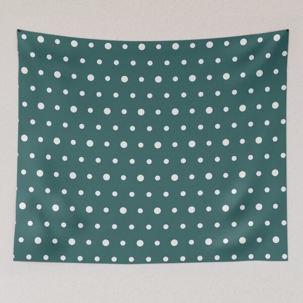 Item preview, Teal And White Polka Dot Pattern designed and sold by pattern-archive.