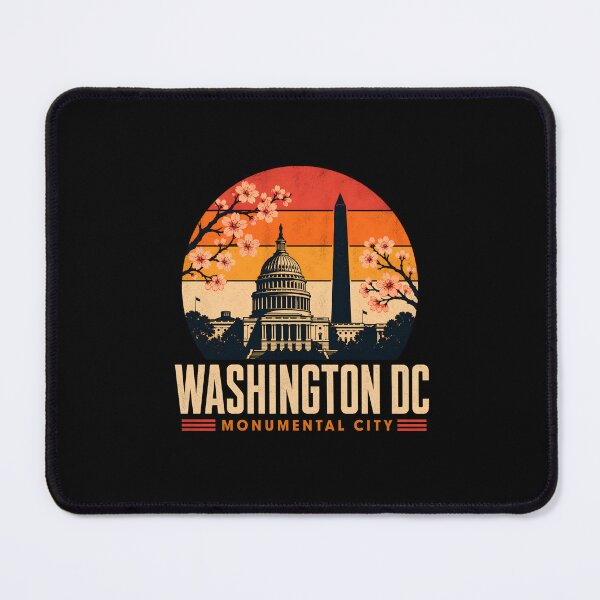 Item preview, Washington DC Monumental City Retro Sunset designed and sold by Fenay Designs.