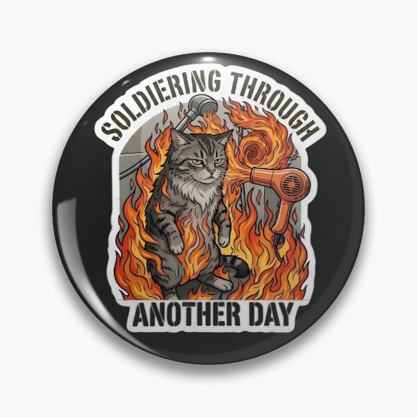 Item preview, Discord meme flamed cat : Soldiering through another day reltable graphic  designed and sold by Tumblerina.