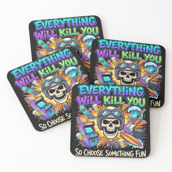 Item preview, Live Fun Skull Adventure Retro Pop Art Design designed and sold by thanguy252.
