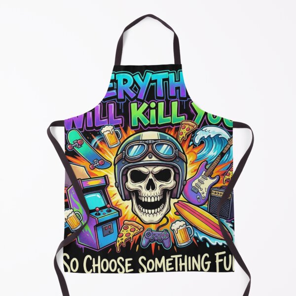 Item preview, Live Fun Skull Adventure Retro Pop Art Design designed and sold by thanguy252.