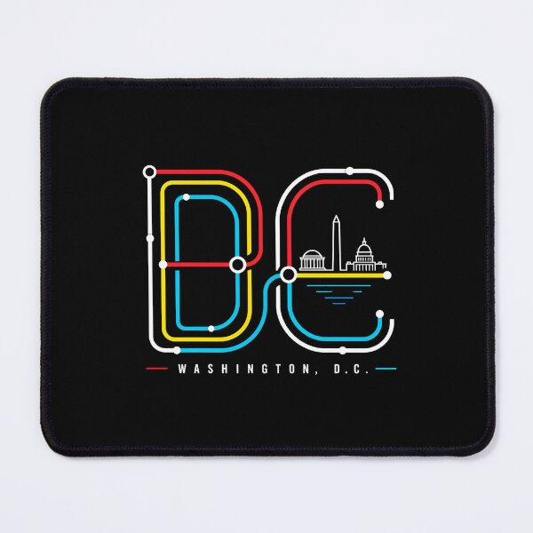 Item preview, DC Washington DC Subway Map Transit designed and sold by Fenay Designs.