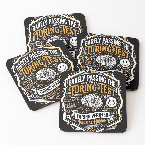 Item preview, Barely Passing The Turing Test designed and sold by NeuralDraft.