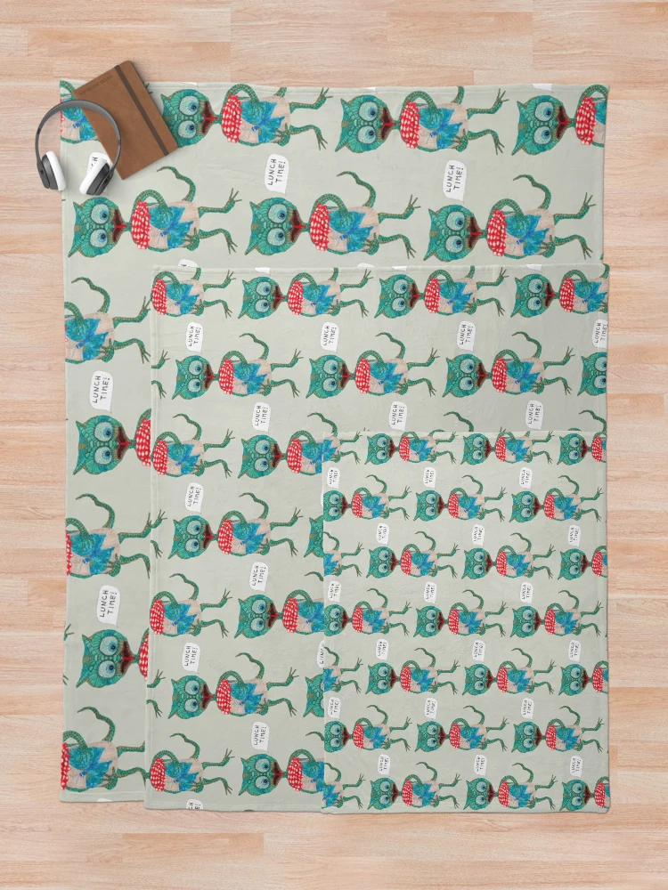 Thumbnail 5 of 6, Throw Blanket, Lizard designed and sold by Ruta.