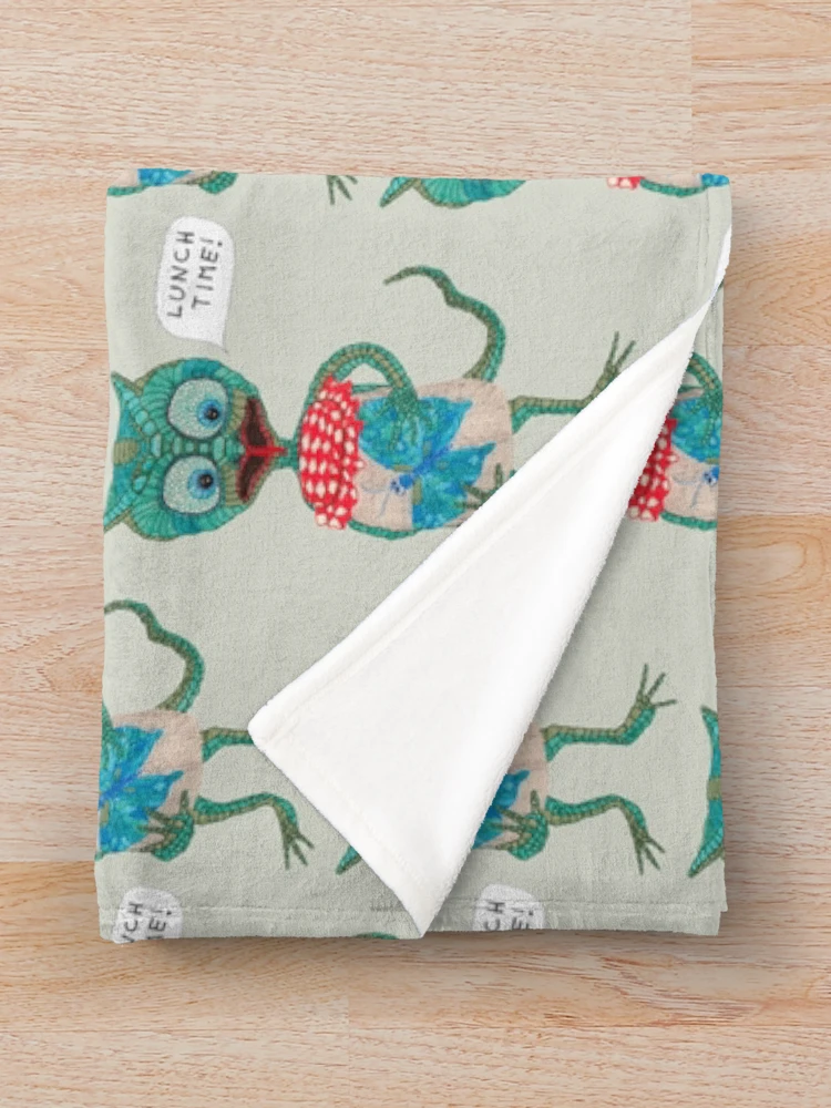 Thumbnail 3 of 6, Throw Blanket, Lizard designed and sold by Ruta.