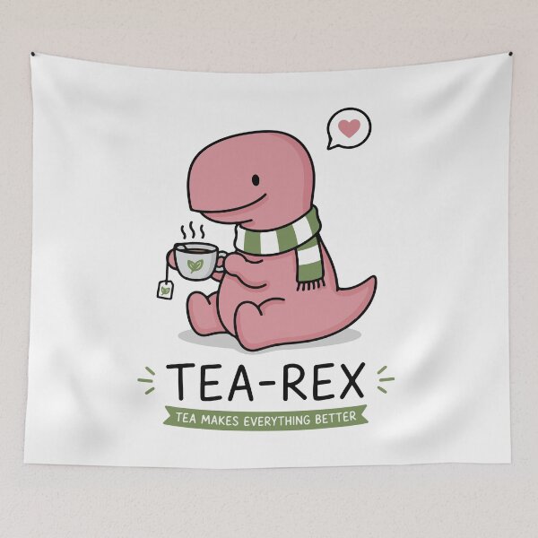 Item preview, Tea-Rex Cute Dinosaur Tea Lover Gift | Funny T-Rex Tea Pun Cartoon designed and sold by LoFi-OG.