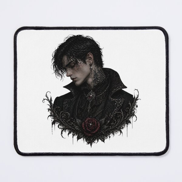 Item preview, Dark Gothic Man Portrait designed and sold by cabinet-occulte.