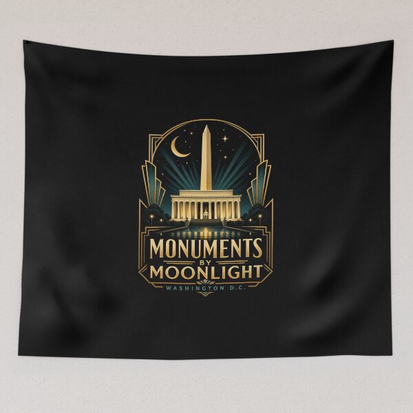 Item preview, Monuments By Moonlight Washington DC Art Deco designed and sold by Fenay Designs.