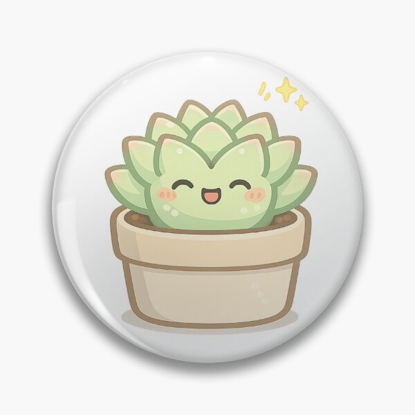 Item preview, Kawaii Succulent Mood: Happy designed and sold by KtacoYellow.