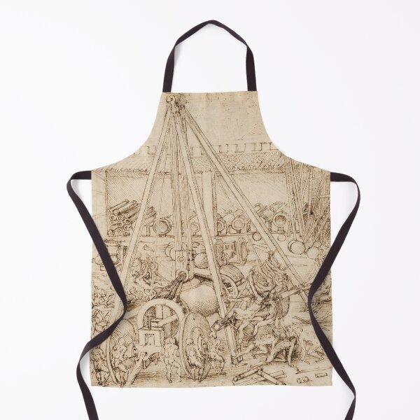 Item preview, A Scene in an Arsenal by Leonardo da Vinci: Renaissance engineering study poster designed and sold by artofuniverse.