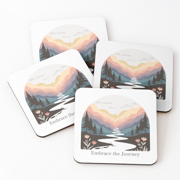 Item preview, Embrace the Journey Retro Nature Art - Boho Wildflower Landscape designed and sold by ArthousePromos.