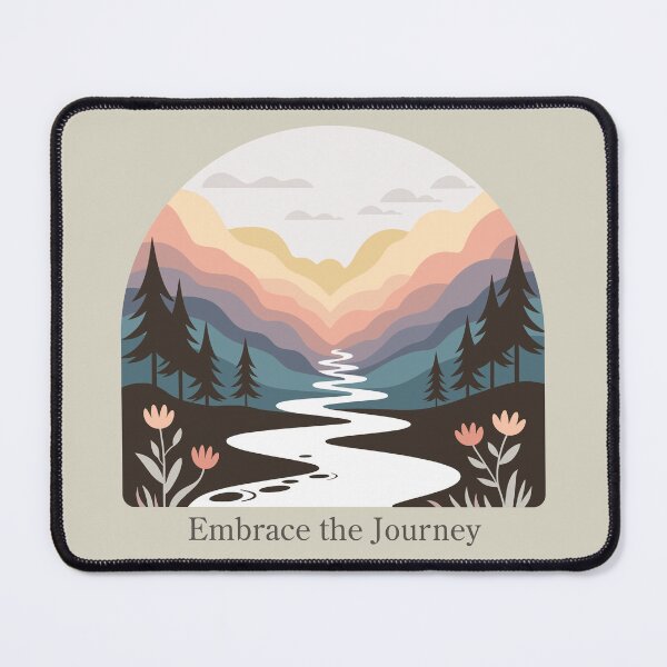 Item preview, Embrace the Journey Retro Nature Art - Boho Wildflower Landscape designed and sold by ArthousePromos.