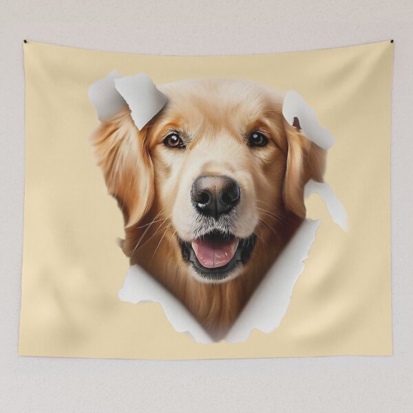 Item preview, Golden Retriever Loyalty Portrait – Warm, Heartfelt Dog Illustration designed and sold by The Digital Compass.