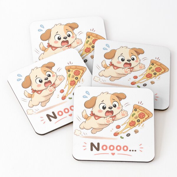 Item preview, Dog Dropping Pizza Noooo Food Panic Moment designed and sold by Sadia  Jannat.