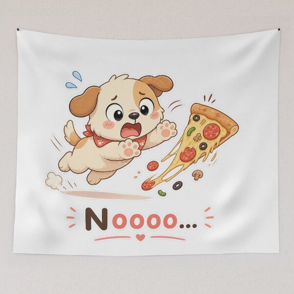 Item preview, Dog Dropping Pizza Noooo Food Panic Moment designed and sold by Sadia  Jannat.