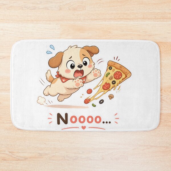 Item preview, Dog Dropping Pizza Noooo Food Panic Moment designed and sold by Sadia  Jannat.