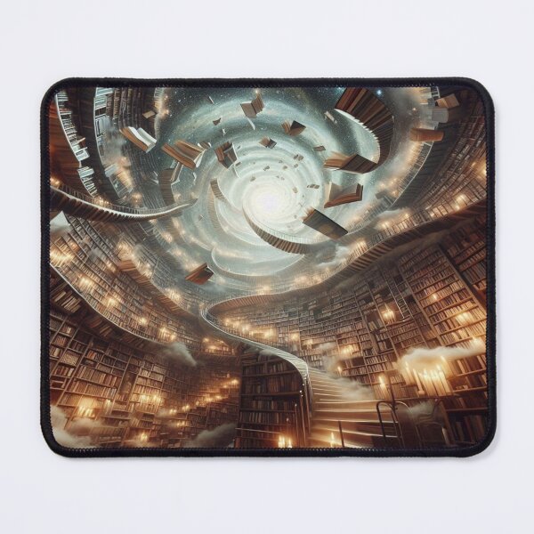 Item preview, Cosmic Spiral Library of Infinite Knowledge in Warm Fantasy Light designed and sold by FotoworldEdel.
