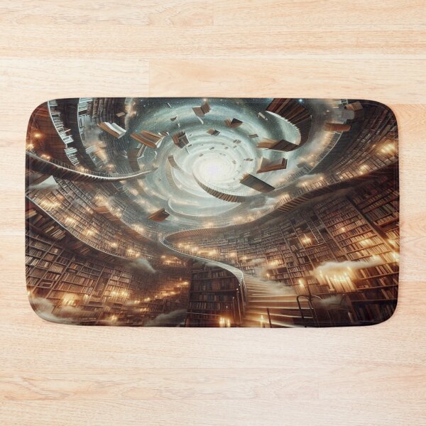 Item preview, Cosmic Spiral Library of Infinite Knowledge in Warm Fantasy Light designed and sold by FotoworldEdel.