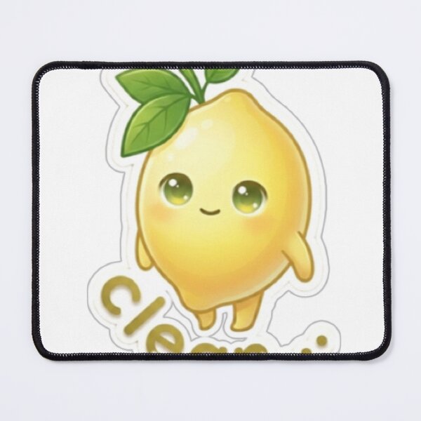 Item preview, Lemon “Clean…” Kawaii Sticker – Fresh Minimal Aesthetic designed and sold by Dakochaaan.