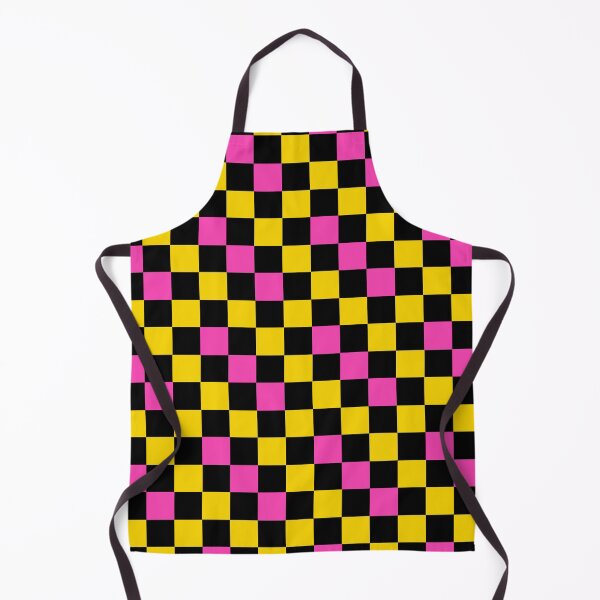 Artikelvorschau, Gelb-schwarz-rosa kariertes Design entworfen und verkauft von PatternTitan.