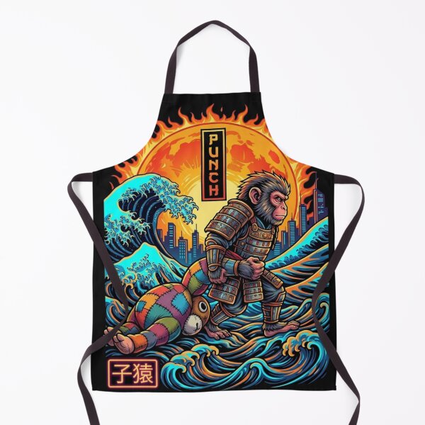 Item preview, Monkey Warrior Punch City Waves Sunset designed and sold by thanguy252.