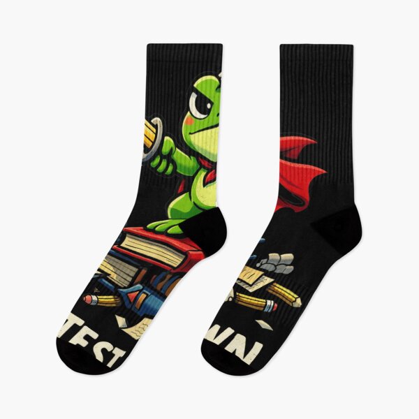 Item preview, We Test At Dawn Brave Warrior Frog Warrior Student Exam Motivation designed and sold by GalenoHenley.