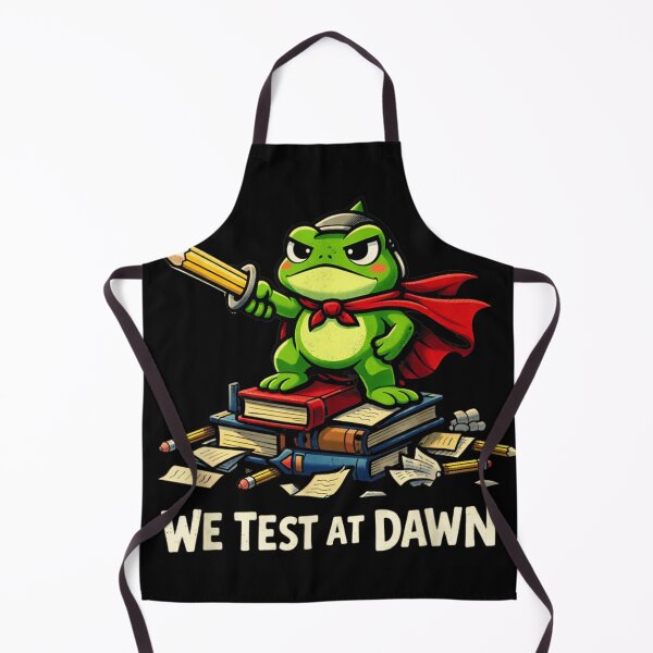 Item preview, We Test At Dawn Brave Warrior Frog Warrior Student Exam Motivation designed and sold by GalenoHenley.