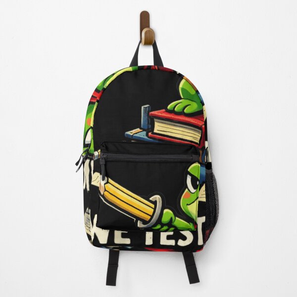 Item preview, We Test At Dawn Brave Warrior Frog Warrior Student Exam Motivation designed and sold by GalenoHenley.