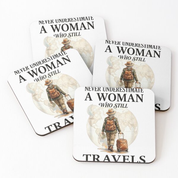 Item preview, Never Underestimate A Woman Who Still Travels Adventure Senior Solo Traveler designed and sold by GalenoHenley.