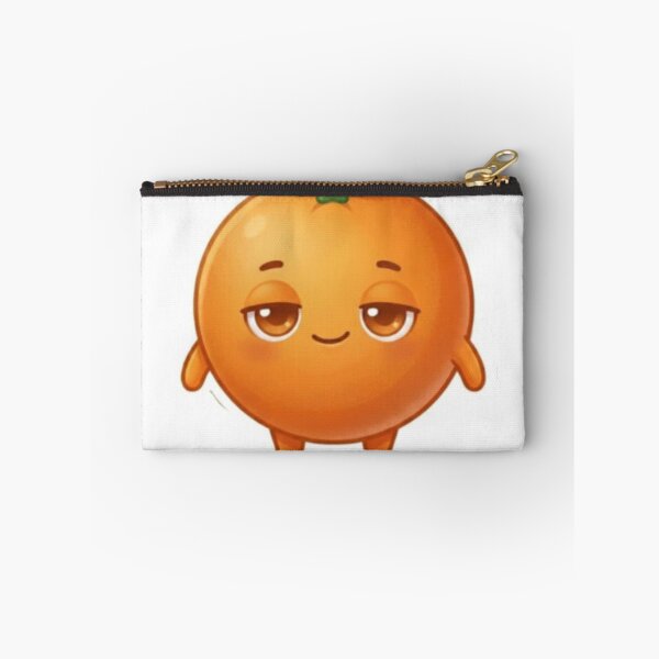 Item preview, Orange “Good :)” Kawaii Sticker – Positive Minimal Mood designed and sold by Dakochaaan.