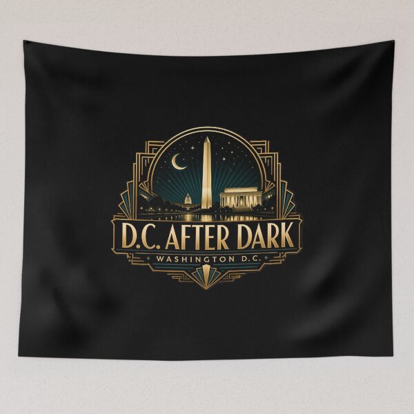 Item preview, DC After Dark Washington DC Art Deco Night designed and sold by Fenay Designs.