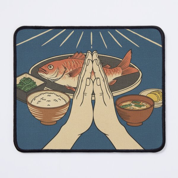 Item preview, Itadakimasu — Sacred Food Gratitude, Ukiyo-e Style designed and sold by UkiyoExplained.