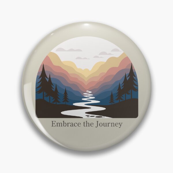 Item preview, Minimalist Embrace the Journey Tee - Modern Scenic River Art designed and sold by ArthousePromos.