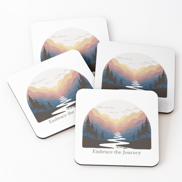 Item preview, Minimalist Embrace the Journey Tee - Modern Scenic River Art designed and sold by ArthousePromos.