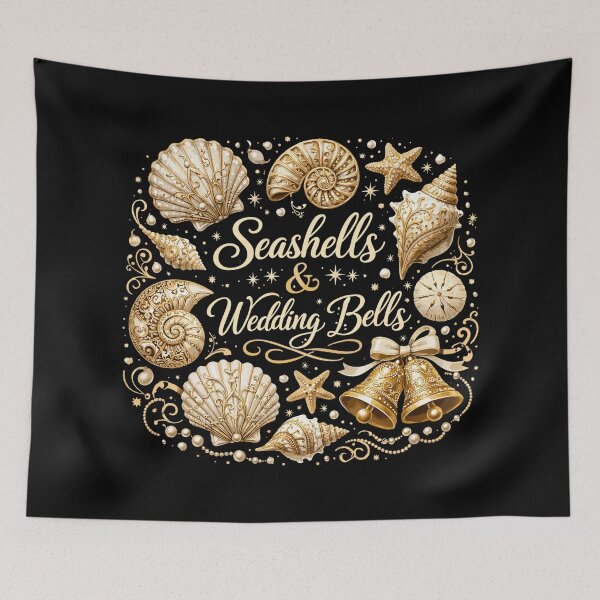 Item preview, Seashells & Wedding Bells – Maritime JGA designed and sold by Pineapple-Tree.
