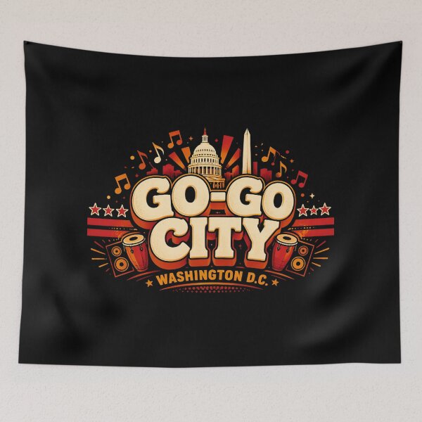 Item preview, Go-Go City Washington DC Music Scene designed and sold by Fenay Designs.