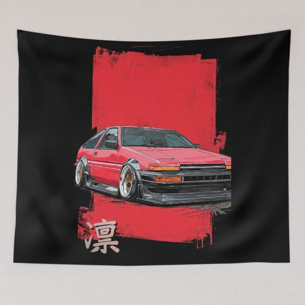 Item preview, Toyota AE86 Corolla drift culture Japanese Art Style. designed and sold by AGED Limited.